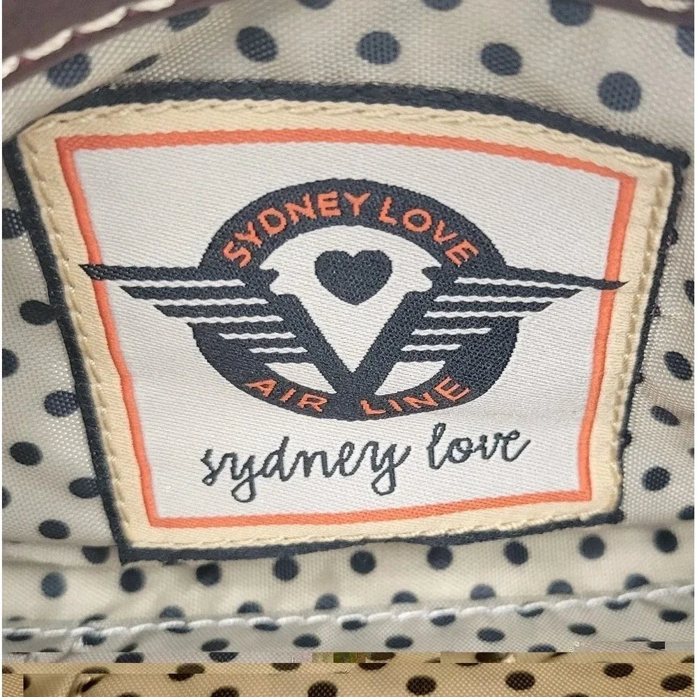 Sydney Love Wristlet Purse "Going Places" Retro Airline Travel Print Charm - Picture 2 of 14